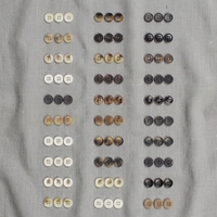 Boutons-pression ronds personnalisés à 4 trous en plastique ABS, effet corne, écologiques, pour accessoires de couture de manteaux, vestes et pulls en laine