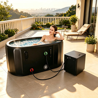 Baignoire froide gonflable portable en gros pour bain de glace extérieur, hôtel et salle de bain