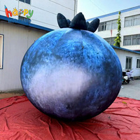 Modèle de myrtille gonflable géant, ballon de fruit réaliste personnalisé pour la promotion en supermarché, la décoration d'événements agricoles