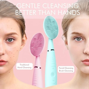 5 Speed IPX6 Waterproof USB Rechargeable Handheld Silicone Face <strong>Brush</strong> Cleanser with Deep Cleansing Pore Cleaning Acne Treatment - Product Image 6