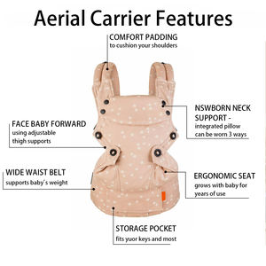 Portabebés Personalizado con Certificación CPC Bolsa Ergonómica de Hombro con <span class=keywords><strong>Asiento</strong></span> de Cadera Canguro tipo Mochila Fular y Cinturón - Product Image 3