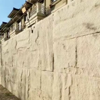 Panneau mural extérieur moderne en pierre artificielle PU flexible pour projets hôteliers