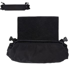 Sac banane tactique imperméable en Oxford, porte-plaque, gilet <span class=keywords><strong>de</strong></span> protection, harnais <span class=keywords><strong>de</strong></span> poitrine, <span class=keywords><strong>sangle</strong></span> d'épaule arquée, EDC, sac banane, hiver - Product Image 1