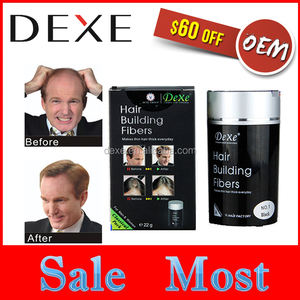 DEXE 2 pièces ensemble pompe de pulvérisation de poudre de Fiber de cheveux entièrement kératine épaississement fibres de construction de cheveux applicateur trousse à outils de perfectionnement des cheveux OEM - Product Image 6