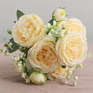 Simulated Peony Bouquet 35cm Elegant <b>Wedding</b> Bridal Decoration Outdoor Home <b>Prop</b> - Product Image 4