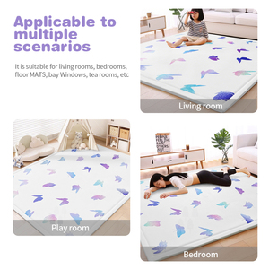 カスタマイズ可能な夏クールな花柄プリントソフト厚いメモリフォームカーペットモダンなタタミマットベビープレイマットカスタマイズ可能な花柄モダン - Product Image 4