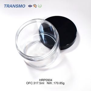 Flacon vide noir pour crème – Contenant pour soins de la peau – Logo personnalisé – Flacon de crème corporelle avec logo - Product Image 1