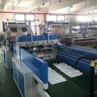 Haute vitesse quatre lignes sac à ordures sac à provisions en plastique haute qualité faisant la machine