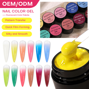 Kit de <span class=keywords><strong>vernis</strong></span> à <span class=keywords><strong>ongles</strong></span> en gel pour peinture florale, écologique, végétalien, non toxique, pour <span class=keywords><strong>dessin</strong></span>, décapant, ombré, fournitures pour la vente en gros - Product Image 1