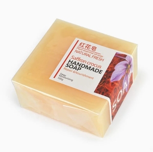 Cosméticos de belleza Cuidado DE LA PIEL Eliminar ácaros Reparación Nutrición Piel Azafrán Crocus Jabón hecho a mano - Product Image 4