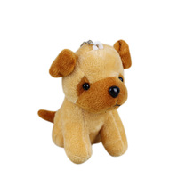 Peluche Loup-Gris Mignon de 10 cm, Pendentif Chien Loup, Décoration pour Sac à Dos, Sac de Voiture, Porte-clés, Cadeau pour Enfant, Peluche Douce Rembourrée, Porte-clés