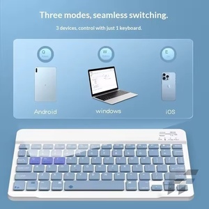 <span class=keywords><strong>Clavier</strong></span> Ergonomique Portable <span class=keywords><strong>Sans</strong></span> <span class=keywords><strong>Fil</strong></span> pour Téléphones <span class=keywords><strong>et</strong></span> Tablettes, Ensemble <span class=keywords><strong>Souris</strong></span> <span class=keywords><strong>et</strong></span> <span class=keywords><strong>Clavier</strong></span> Rechargeable - Product Image 2