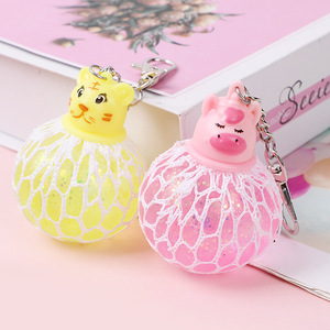 Jincan 2024 Venting Magic Pinch Animal Grape Ball TPR Decompression Vent Toy Burst <b>Bead</b> Venting Decompression Pectin Ball - Product Image 4