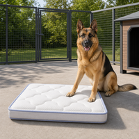 Outdoor-Kühl-Silikon-Hundebett für Deutsche Schäferhunde mit dickem, stützendem Kern – Reisefreundlich für Zwinger, Terrasse, Garten