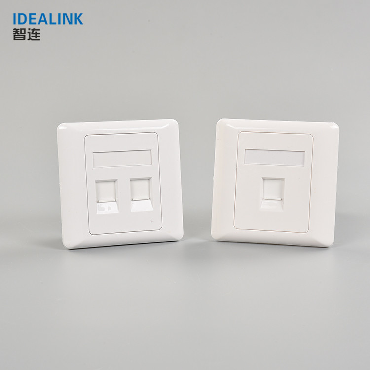 Стандартная Белая сетевая пластина RJ45 типа 86 с лицевой пластиной