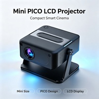 Mini projecteur LED Pico 4K pour cinéma maison avec Wi-Fi et Bluetooth, projecteur vidéo de qualité supérieure, projecteur portable pour téléphone Android 4K