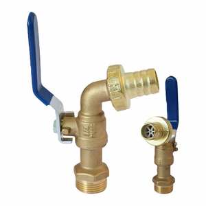 บริการงานกลึงซีเอ็นซีความแม่นยำสูง ชิ้นส่วนสั่งทำพิเศษ YOD ก๊อกน้ำทองเหลืองแบบลูกบอล ขนาด 1/2 3/4 นิ้ว สำหรับซ่อมแซมระบบประปาแบบแมนนวล สำหรับที่อยู่อาศัย - Product Image 3