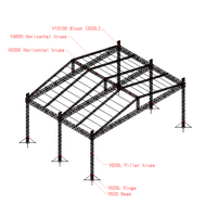 Sistema de Entramado de Aluminio de Alta Calidad para Escenarios, Entramado de Línea de Alta Resistencia, Entramado Portátil para Escenarios, Equipo de Escenario de Larga Vida Útil