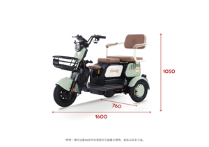 Nouveau tricycle électrique X6 avec siège enfant pliable, moteur 800W, phare et feu arrière LED, différentiel de rickshaw électrique - Product Image 5
