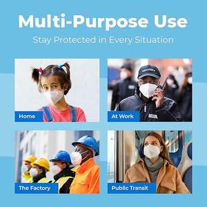 Grosir masker wajah pelindung KN95 5 lapis, anting elastis nyaman> <span class=keywords><strong>95</strong></span>% penyaringan <span class=keywords><strong>respirator</strong></span> & Masker - Product Image 3