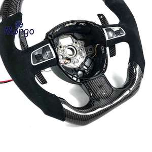 Volant en carbone personnalisé avec bande LED supérieure pour <span class=keywords><strong>Audi</strong></span> TT A3 A4 B8 A5 A6 C6 C7 A7 <span class=keywords><strong>R8</strong></span> RS RS3 RS4 RS5 S3 S4 S5 B9 RS6 RS7 Q3 Q5 Q7 - Product Image 5