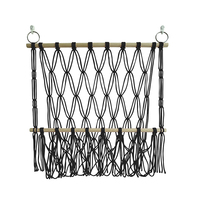Support de rangement en macramé fait main pour chambre d'enfant, salle de jeux, salon, salle de bain, pliable, pour pot de fleurs