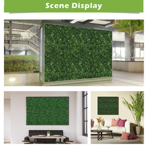 لوحة بأوراق شجر بلاستيكية ثلاثية الأبعاد Pq34, لوحة عشب صناعي من خشب البقس لتزيين الحدائق - Product Image 6