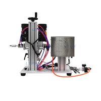 Machine de bouchage semi-automatique de bureau LT-XLSGJ6100 pour flacons à pulvérisateur à déclenchement rotatif, pompe à gouttes, couvercle à vis en plastique