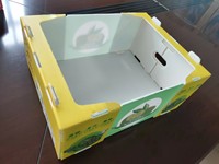 Boîte à fruits en plastique réutilisable avec capacité personnalisée et ventilation avec impression colorée