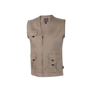 เสื้อกั๊กผ้าฝ้ายยืดได้หลายกระเป๋าสำหรับใส่ทำงาน8033546525944 ST285DS-3XL U-POWER ทราย - Product Image 1