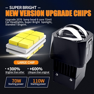 Produk baru penjualan terlaris 1.5 inci Bi Led lensa proyektor 110W 12000LM bi-led lampu depan dengan matriks Hi/<span class=keywords><strong>Lo</strong></span> Beam untuk Aksesori Mobil - Product Image 3