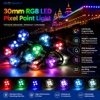 Guirlande lumineuse LED RGB numérique 30 mm, étanche WS2811 IP67, SMD5050, pour façade de bâtiment, aménagement paysager, éclairage de vacances