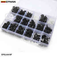EPMAN Kit de 415 attaches universelles pour véhicules, clips de fixation en nylon et plastique, rivets à pression pour Toyota Honda EPSLK415F