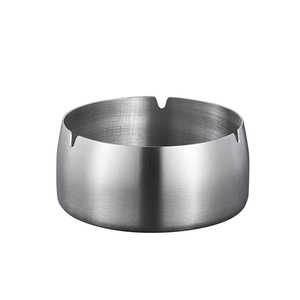 Cenicero redondo de acero inoxidable a prueba de viento, grueso, para uso en el hogar, cafetería, restaurante, KTV - Product Image 3