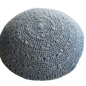<span class=keywords><strong>DMC</strong></span> Noir Crochet <span class=keywords><strong>À</strong></span> La Main Yarmulke Tailles Personnalisables pour Hommes Garçons Enfants Quotidien Fête En Plein Air Scènes D'affaires Kippa - Product Image 2