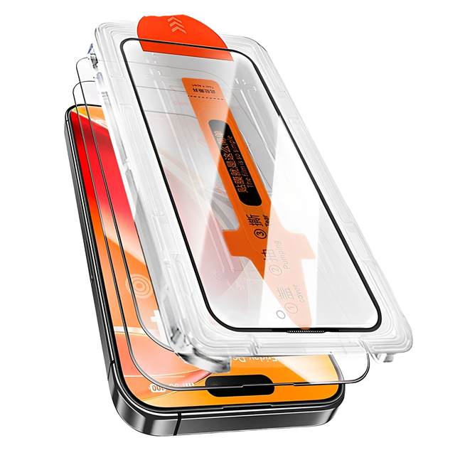 Antiscratch Dust Free Easy Installation KIT 9H Clear Tempered Glass Screen Protector for iPhone 18 PRO MAX 17 PRO MAX 16 15 Film