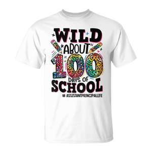 T-shirt « Wild About 100 Days of School Assistant Principal Life » – Vêtement promotionnel haut de gamme - Product Image 3