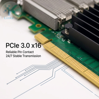 Tarjeta de Interfaz de Red Cableada Mellanox CX-4 100GbE QSFP28 de 2 Puertos PCIe3.0x16 MCX456A-ECAT para Adaptador Ethernet de Servidor, en Stock