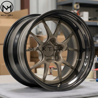 Jantes de voiture pour passagers Maxtera Forged Custom Forgeline GA3R Open Lug Style pour Porsche 911 BMW Viper Corvette Mustang, jantes en alliage