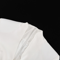 Robe de Soirée Longue Formelle avec Épaulettes Rembourrées, Zip au Dos et Fente Boutonnée, Élégante pour Femmes