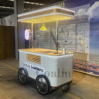 Vitrine à glaces très vendue, petit camion à glaces, chariot à glaces à vendre