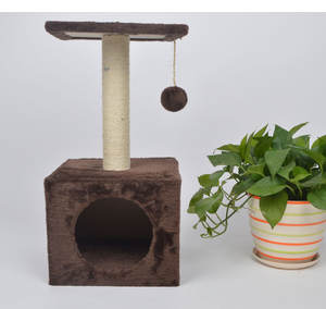 บ้านแมวผ้ากำมะหยี่สั้นป่านศรนารายณ์แบบเรียบง่าย - Product Image 3