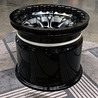 Jantes 5x114.3 de 20 à 24 pouces, jantes Beadlock bicolores noires 15X10J 17X10J pour course de dragster, Jeep Wrangler, Ford F450, S197, S550