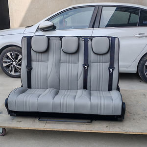 Kits de conversion de fourgonnette en camping-car Rock Roll Bed Ford Transit Sprinter, sièges multifonctionnels 3 places se transformant en lit en cuir - Product Image 5