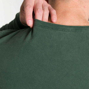T-shirt à manches longues en polyester/coton respirant et anti-rides, coupe classique, qualité supérieure, t-shirts à manches longues en tricot pour hommes - Product Image 3