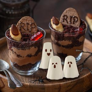 แม่พิมพ์ซิลิโคนรูปผี ไม่ติดกระทะ แม่พิมพ์ช็อกโกแลต 3 มิติ แม่พิมพ์ผีน่ารัก สำหรับเยลลี่ กัมมี่ ลูกอม พุดดิ้ง น้ำแข็ง เรซิ่น เค้ก ฮาโลวีน - Product Image 3