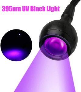 Lámpara de luz de curado de <span class=keywords><strong>uñas</strong></span> de gel UV portátil de 3W con cuello de cisne y abrazadera accesorios de luz de curado UV <span class=keywords><strong>ultravioleta</strong></span> - Product Image 6