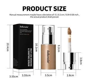 Sérum Contorno Facial Lakerain de Larga Duración, Bronceador Natural, Hidratante Profundo, Iluminador y Corrector - Product Image 6