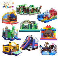 WINSUN Nouveau Design Combo toboggan videur à vendre Videur gonflable commercial pour enfants Château de saut Château de rebond gonflable