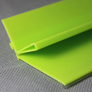 Supermarkt & magazijn levering transparante PVC <span class=keywords><strong>plastic</strong></span> prijskaartjesstrip, randstrip voor schapkaartjes - Product Image 3